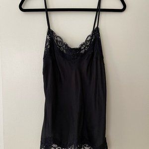 Gold Hawk Black Lace Trim Camisole